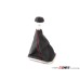 337/20AE Shift Knob / Black Boot / Red Stitching