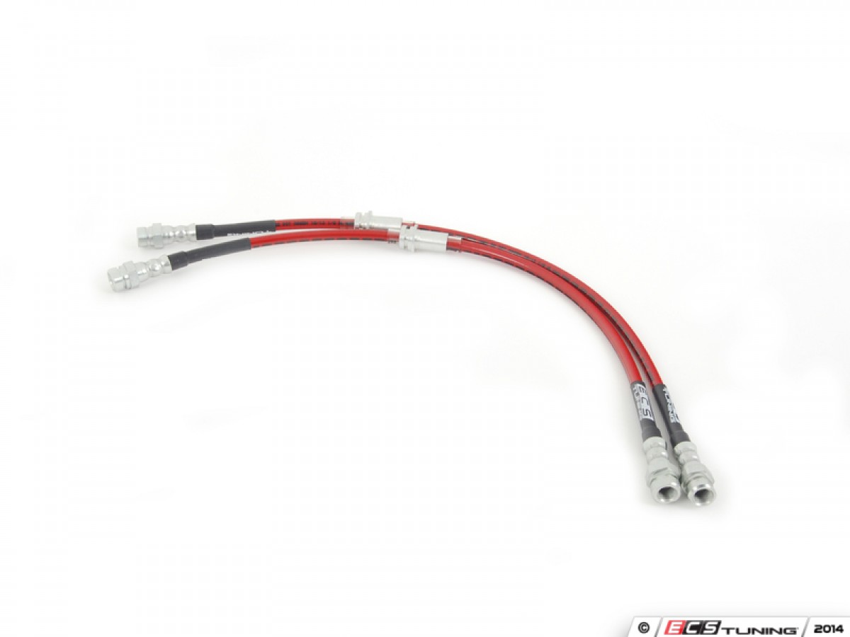 Exact-Fit Stainless Steel Brake Lines - Front